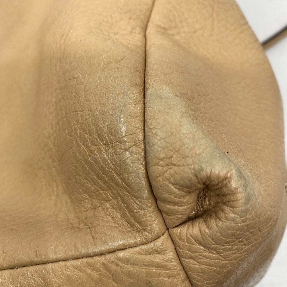 Coach Large Edie Tan  Leather Shoulder Bag - Picture 11 of 13